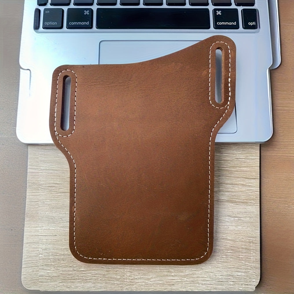 Waist Bag – 7 Inch, Cowhide Leather Phone Waist Belt – detail view 2