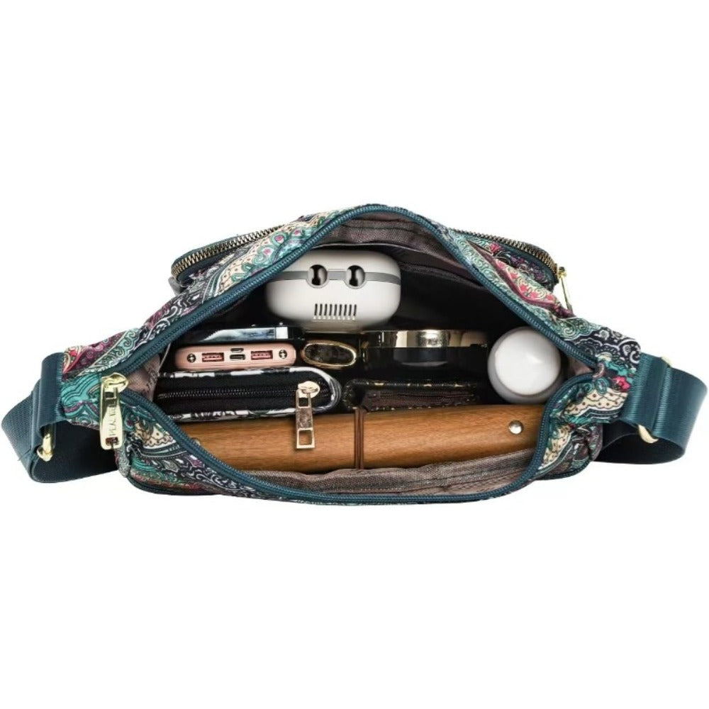 Crossbody Bag for Women – 10-Pocket, Nylon, Large Capacity, Multi-Pocket – detail view 5