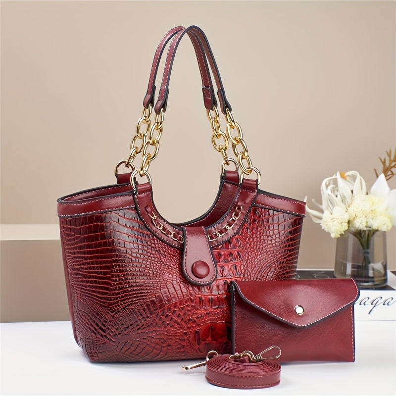 Crossbody Bag for Women – 2-Piece, 7 Colors, PU Leather, Polyester – detail view 29