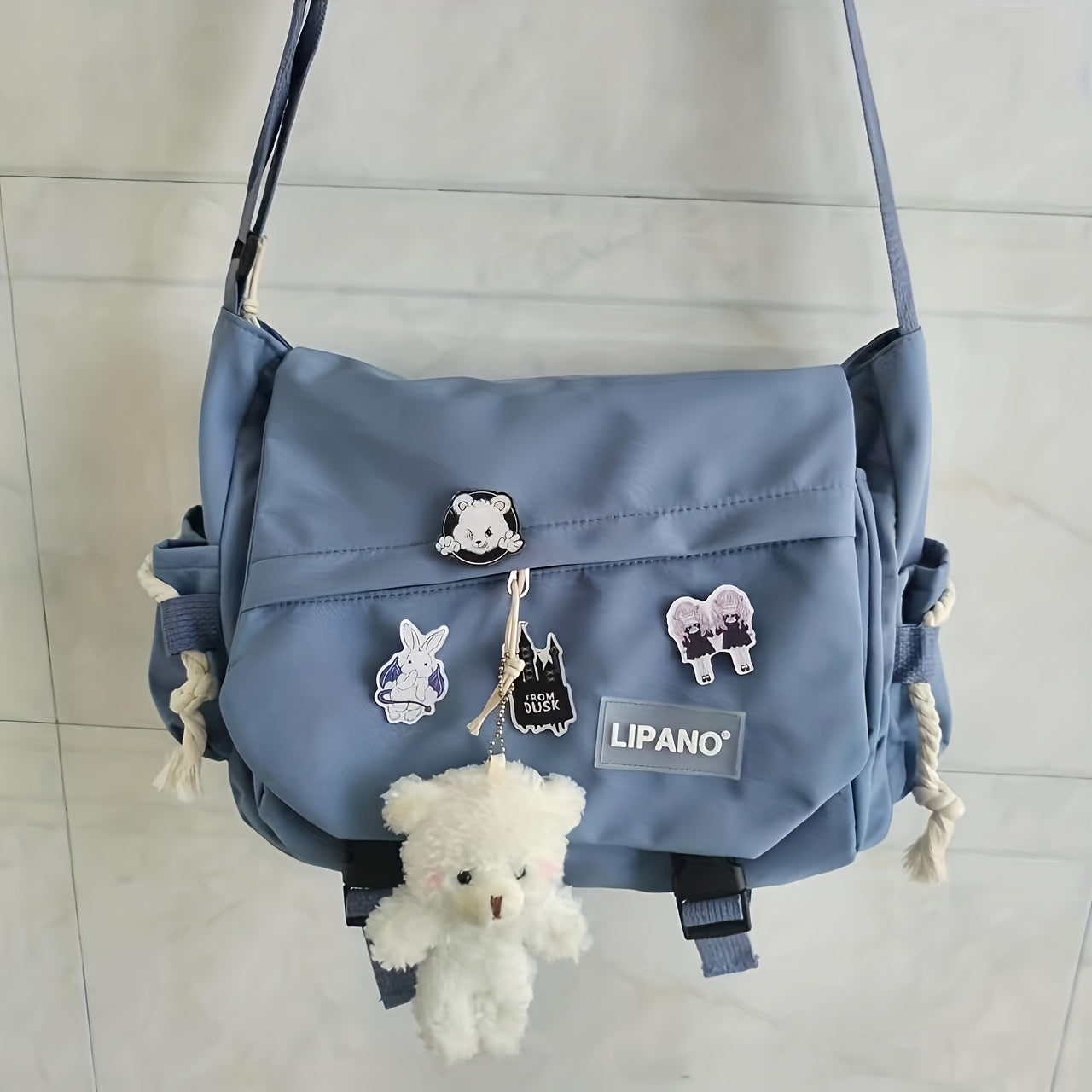 Crossbody Bag – for School, Harajuku Teen Boys Unisex Y2k – alternate view
