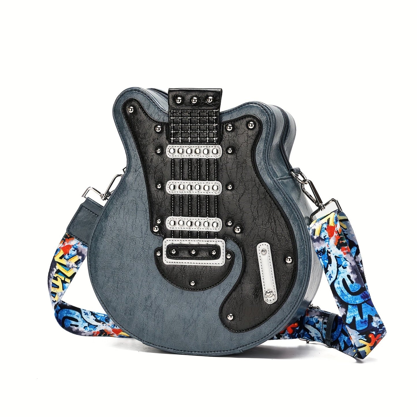 Crossbody Bag for Women – Guitar Shaped Y2k Punk Style – detail view 34