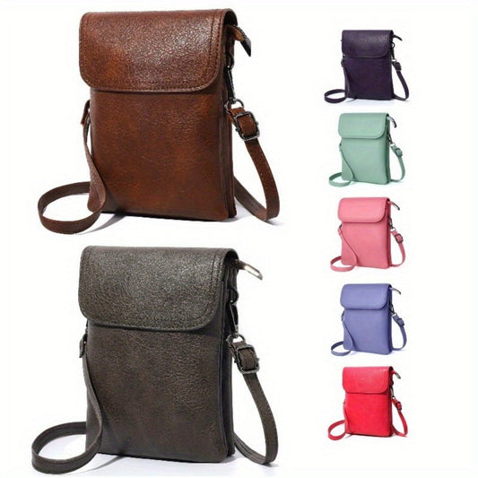Crossbody Bag for Women – 7 Colors, PU Leather, Adjustable Strap – detail view 4