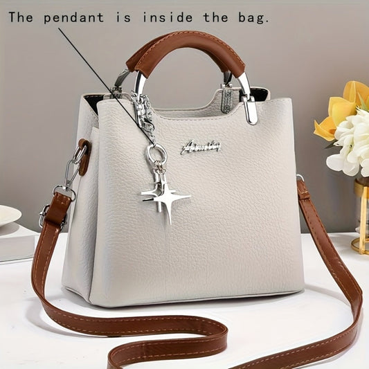 Crossbody Bag for Women – PU Leather, Adjustable Strap, for Work – detail view 4