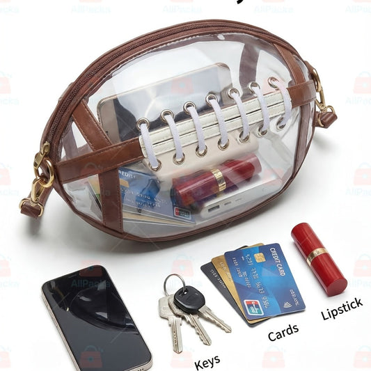 Crossbody Bag for Women – PVC, Clear, Transparent – alternate view