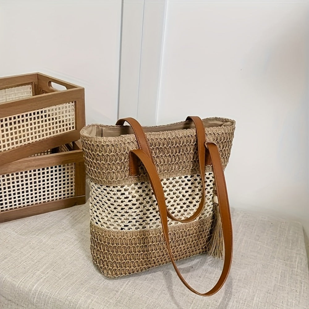 Crossbody Bag for Women – Straw, for Travel & Everyday Use – detail view 9