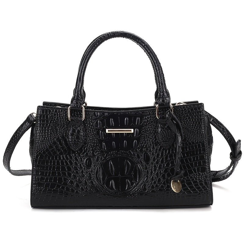 Crossbody Bag for Women – for Travel & Everyday Use, Alligator Print Luxury Zipper Party – detail view 19