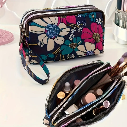Women's Wallet – for Everyday Use, Floral Layer Zipper Multi Compartment – alternate view