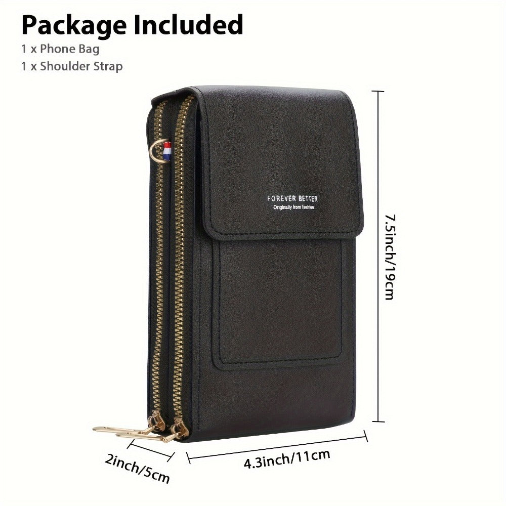 Women's Wallet – PU Leather, Mini, Adjustable Strap – detail view 9