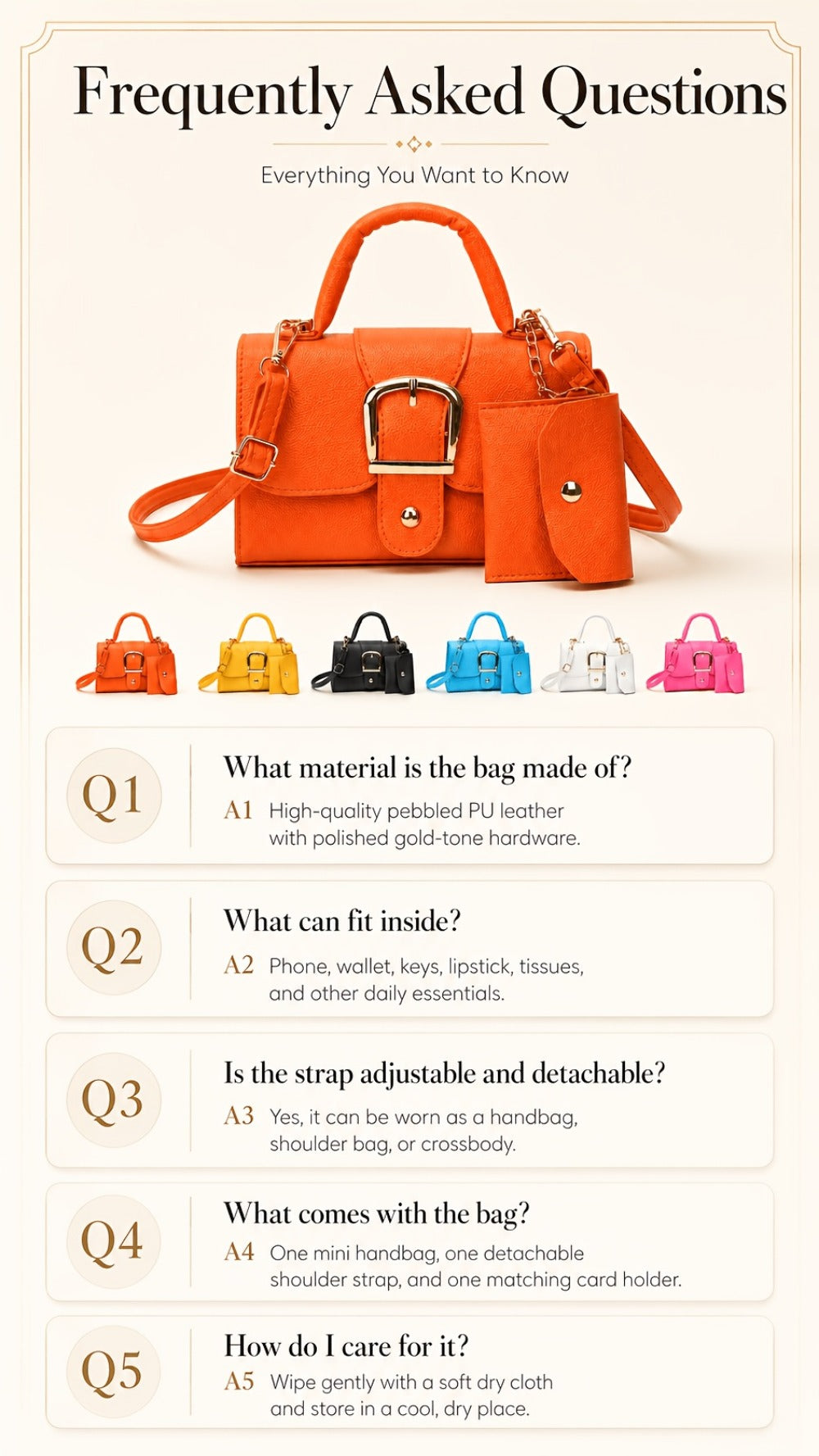 Women's Wallet – PU Leather, Mini – detail view 11