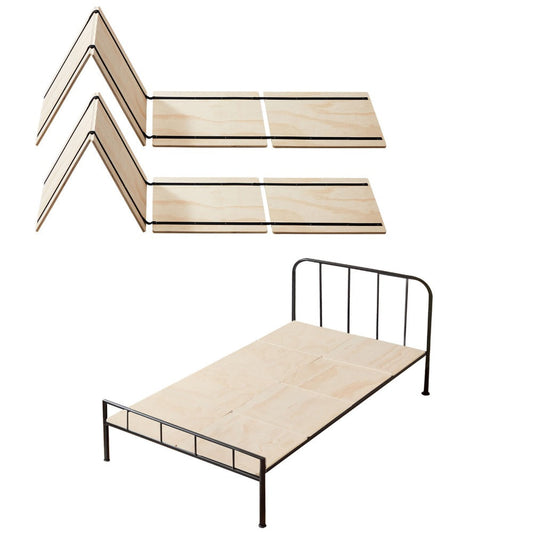 Bunkie Board, Foldable Mattress Support, 0.4" Pine Plywood Bed Board Slats for Twin & Full shown in the main product view