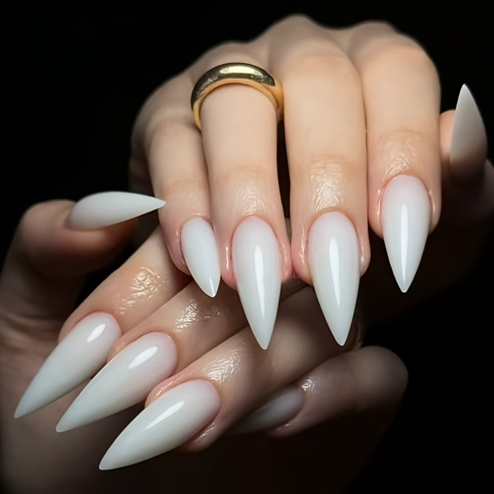 3D Cat Paw Press On Nails Cream Color Minimalist Handcrafted Nail Art – 10pcs Cute Aesthetic Nail Set for Holiday Party Daily Wear & Gifting S/M/L