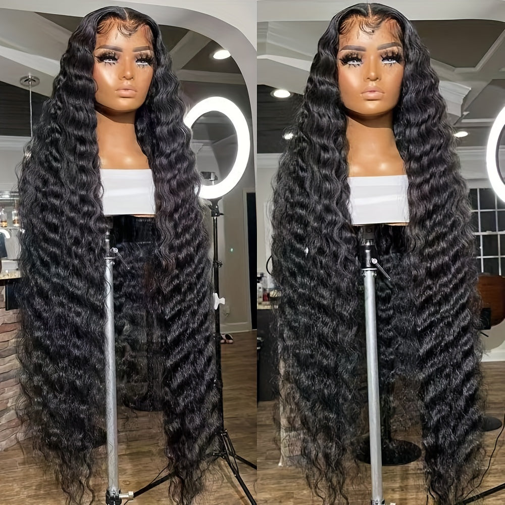 Synthetic Wig 13x4 Lace Front Loose Curly Wave, Glueless in 24- or 32-Inch Lengths for Parties