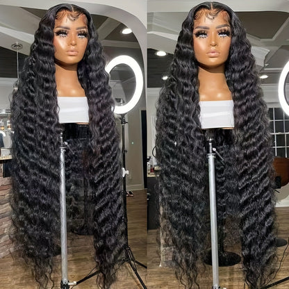 Synthetic Wig 13x4 Lace Front Loose Curly Wave, Glueless in 24- or 32-Inch Lengths for Parties