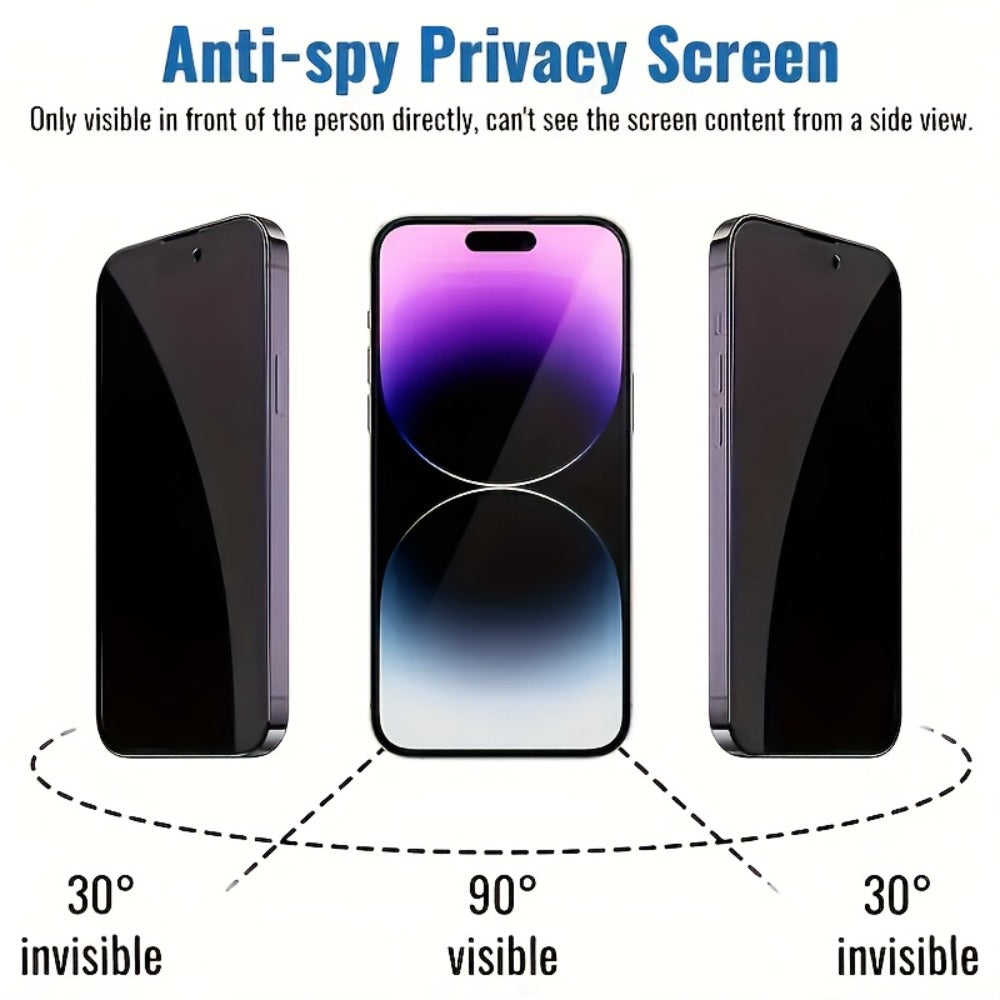 Screen Protector, 6-Piece iPhone X Privacy Glass Set with Three Screen Films and Three Camera Lens Covers