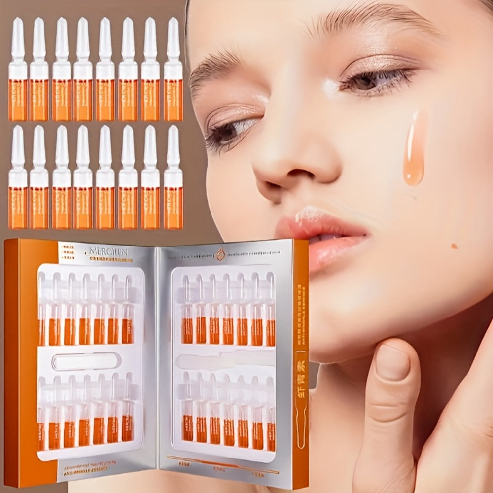 Face Serum Mercilen Astaxanthin Ampoule Set with 28 Individually Packed 2ml Essence Portions