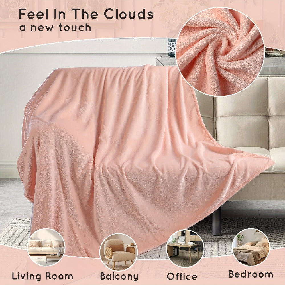 Quilted Flannel Throw Blanket – 180-200gsm Soft Warm All-Season Bed Cover, 17 Patterns, Rhinestone & Checker Designs, 2 Sizes