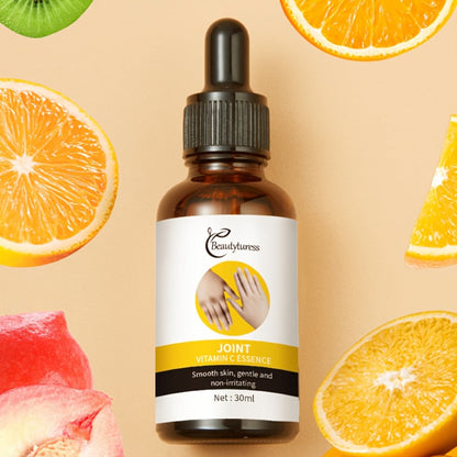 Face Serum Vitamin C Two-Bottle Set with Light Beige Liquid Texture and Amber Dropper Packaging