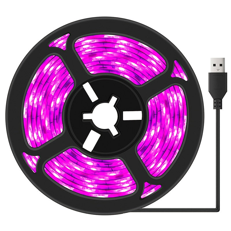LED Grow Light Strip 16.4 FT Full Spectrum – USB 5V Cuttable Plant Light for Under Cabinet, Indoor Plants, Bonsai, Succulents & Hydroponics, Low Voltage Safe, 1pc or 2pcs