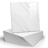 Minimalist cloud white marble tiles