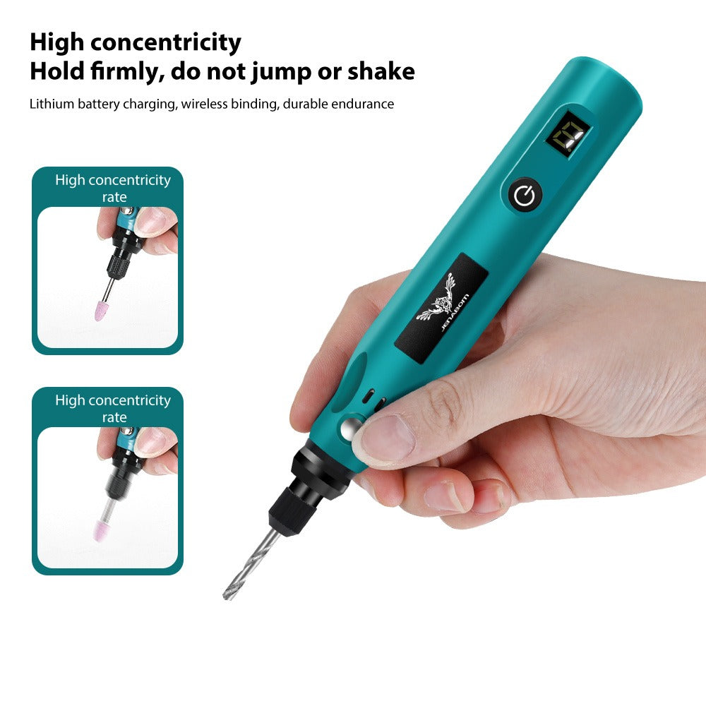 Electric Engraving Pen Kit 25/39PCS - Rechargeable Rotary Tool Set with Adjustable Speed for Engraving, Sanding, Polishing, Drilling & Etching - Portable Multifunctional Power Tool for DIY Crafts