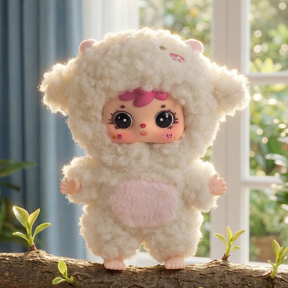 Kawaii Plush Keychain Charm – Cute Pet Healing Doll Rabbit Bear Stuffed Animal Bag Pendant, Random Style, Birthday Gift for Girls & Teens