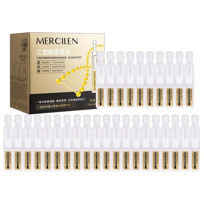 Face Serum Mercilen Plant Squalane and Collagen Type III Ampoule Box with 1.52oz Listed Quantity
