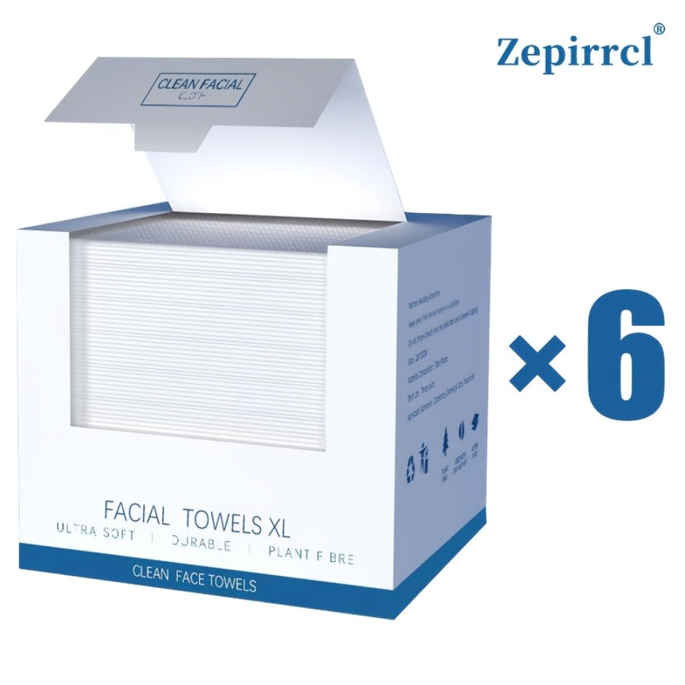 Extra Large Disposable Facial Cleansing Tissues 26×30cm – Thickened Ultra-Soft Cotton Wipes for Face Washing & Makeup Removal, Gentle for All Skin Types, 40/120/240 Pcs