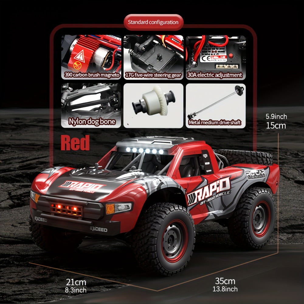 Remote Control Car, RAPTO 1:14 Scale 4WD Off-Road Truck with Carbon-Brush or Brushless Motor Variants and 2.4GHz Control