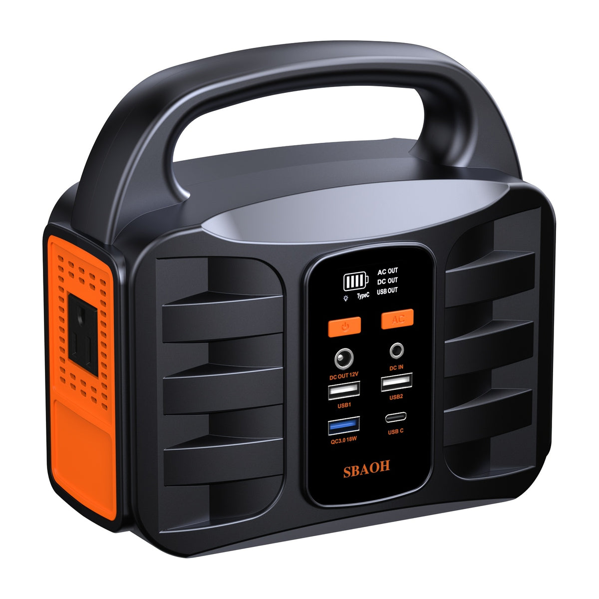 Portable Power Station 300W 296Wh - 13 Outputs, AC/USB-C PD100W/QC3.0/DC, LED Flashlight, for Camping, Road Trips, Emergency & Home Backup Power