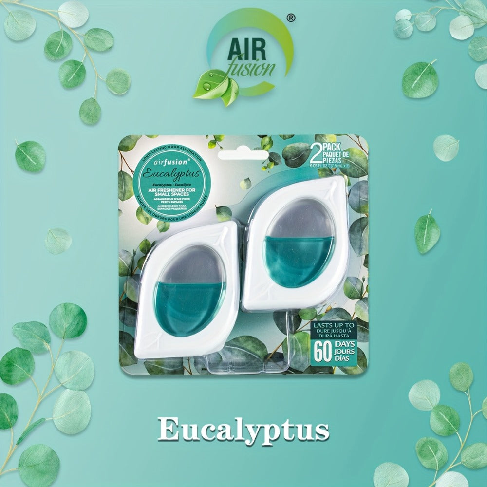 Compact Air Freshener Cups in Six Scents, Available in 2, 6 or 12 Packs for Closets, Bathrooms and Small Spaces