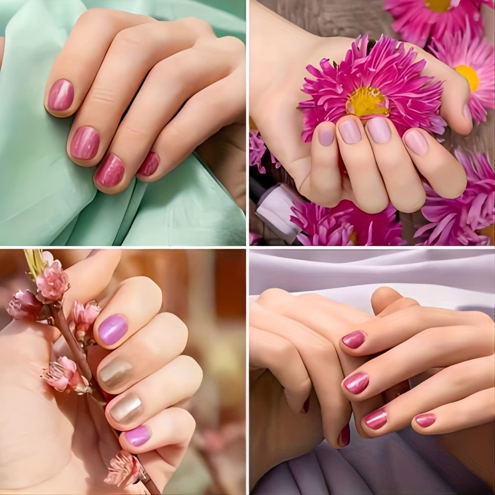 Acrylic Nail Kit with 12 Glitter Colors, Clear Pink White Powders, Liquid Monomer, Tips and Application Tools