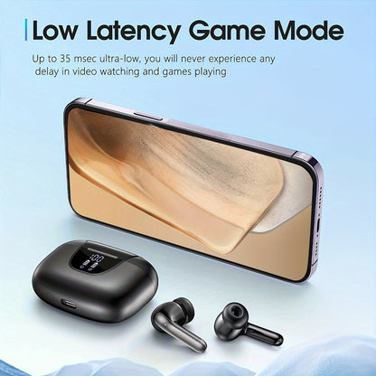 True Wireless Earbuds Sport In-Ear Set with Digital Battery Display, Touch Controls and Four Color Options