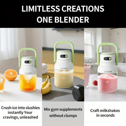 Cordless Portable Blender 33oz USB Rechargeable - Ice Crushing Blender for Smoothies & Shakes