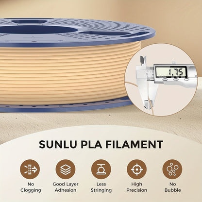 3D Printer Filament SUNLU Wood PLA 1.75mm Four-Roll Bundle with 250g Walnut, Logs, Cherry and Maple Spools