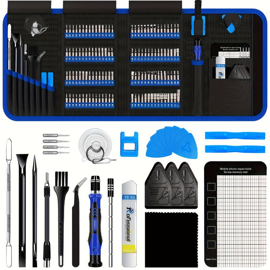 142-in-1 Electric Precision Screwdriver Tool Kit, Rechargeable Cordless Electric Screwdriver with 120 Bits & 22 Repair Tools, for iPhone MacBook PC Tablet PS4 Xbox Nintendo DIY Electronics Repair