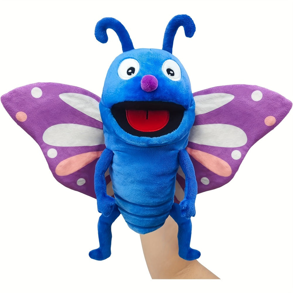 Movable-Mouth Insect Hand Puppets in Bee, Ladybird, Dragonfly, Butterfly, Ant and Caterpillar Styles