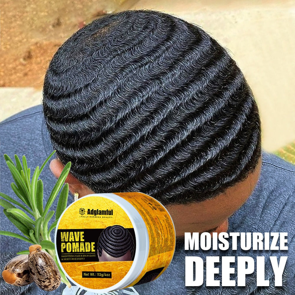 360 Wave Pomade for Men — Wave Control Defining Cream for Layered Waves, Volume & Texture | Non-Greasy, Water-Soluble, No Residue | Easy to Style, Brush & Maintain Natural 360 Waves