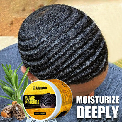 360 Wave Pomade for Men — Wave Control Defining Cream for Layered Waves, Volume & Texture | Non-Greasy, Water-Soluble, No Residue | Easy to Style, Brush & Maintain Natural 360 Waves