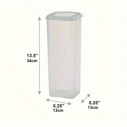 Food Storage Container Bread Box with Clear Rectangular Body, Flip-Top Lid and Red or Black Selection