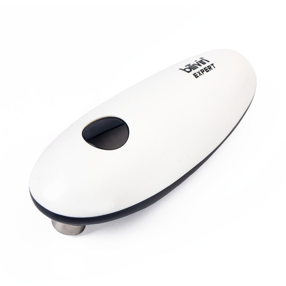 Electric Can Opener One Touch – Automatic 360° Rotation for All Can Sizes, Smooth Safe Edge, Battery Operated, Ideal for Seniors & Arthritic Hands, Kitchen Gadget