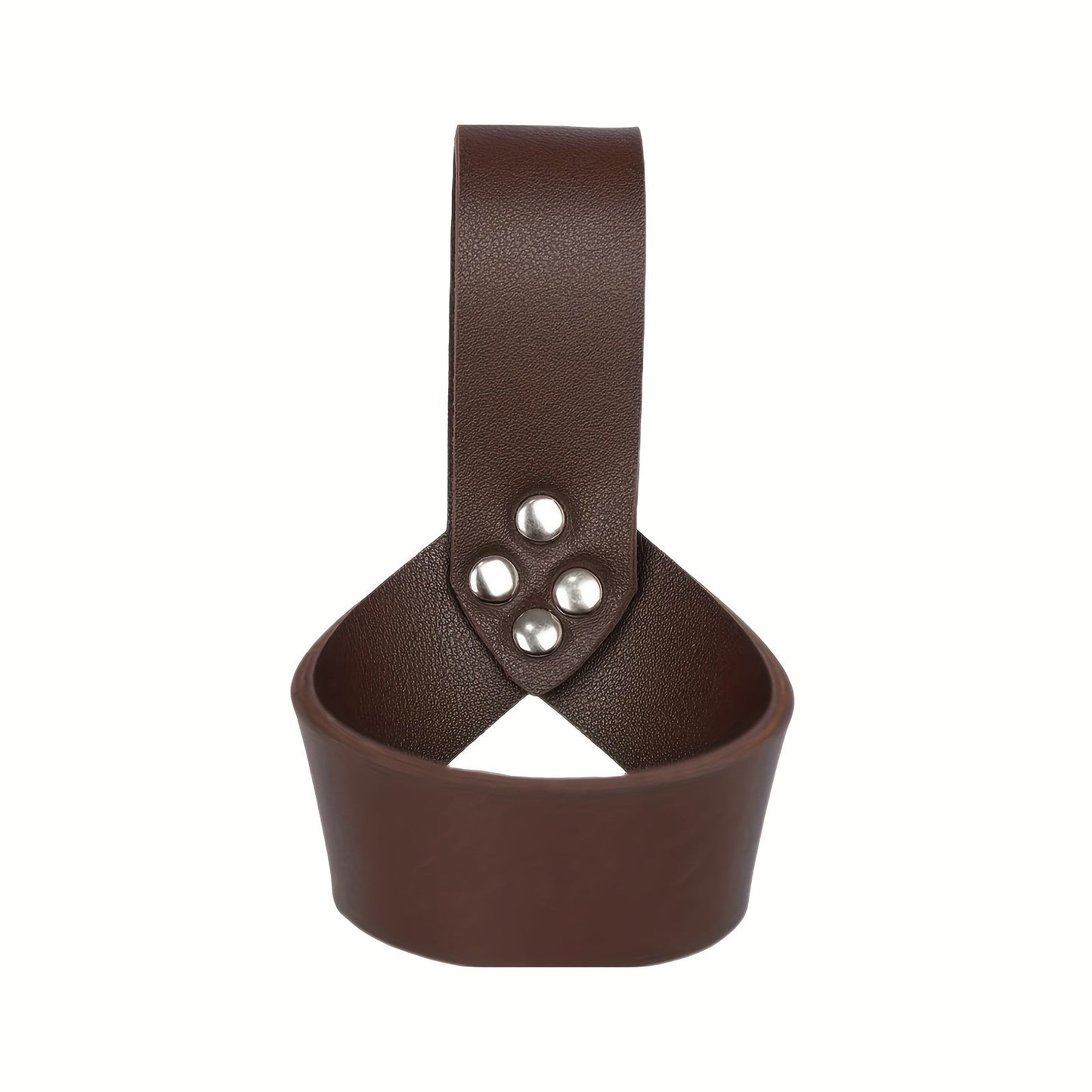 Costume Accessories Faux Leather Knife Sheath and Belt Options in Black or Brown for Medieval Outfits