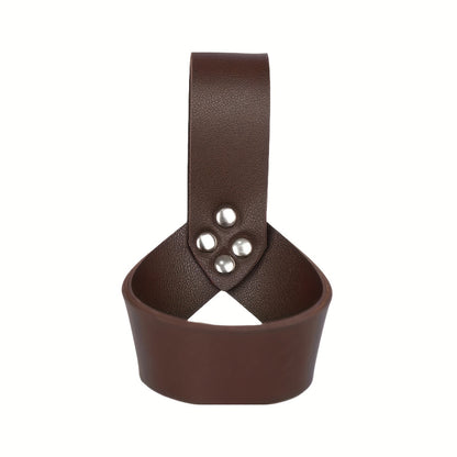Costume Accessories Faux Leather Knife Sheath and Belt Options in Black or Brown for Medieval Outfits