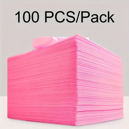 100-Piece Disposable Massage Table Sheet Set in White or Pink for Salon, Spa and Massage Bed Covers