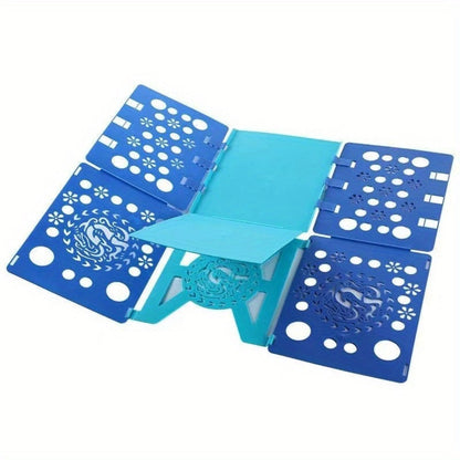 Clothes Folding Board Plastic Laundry Folder with Alignment Guide – Fast & Easy T-Shirt Folder, Ergonomic Closet Organizer for Neat Clothes Folding, Multi-Color, Laundry Room & Bedroom Accessory