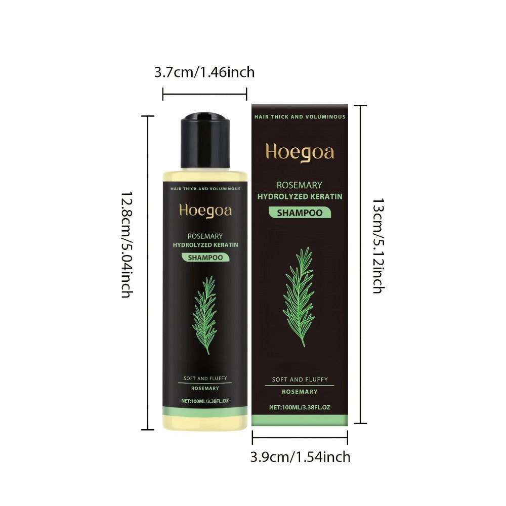 Rosemary Shampoo 2 Pack for Women & Men – Deep Cleansing Strengthening Hair Care with Rosemary Extract, Vitamin C, Vitamin E & Keratin, Moisturizing Frizz-Free Smooth Shiny Results All Hair Types