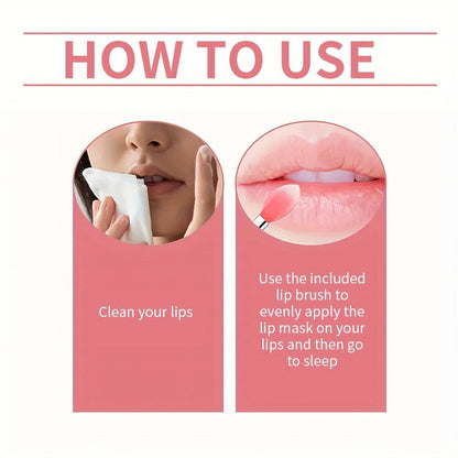 30g / 1.05oz Fumerry Lip Collagen Strawberry-Labeled Pump Bottle with Pink Applicator and 9.7cm Height