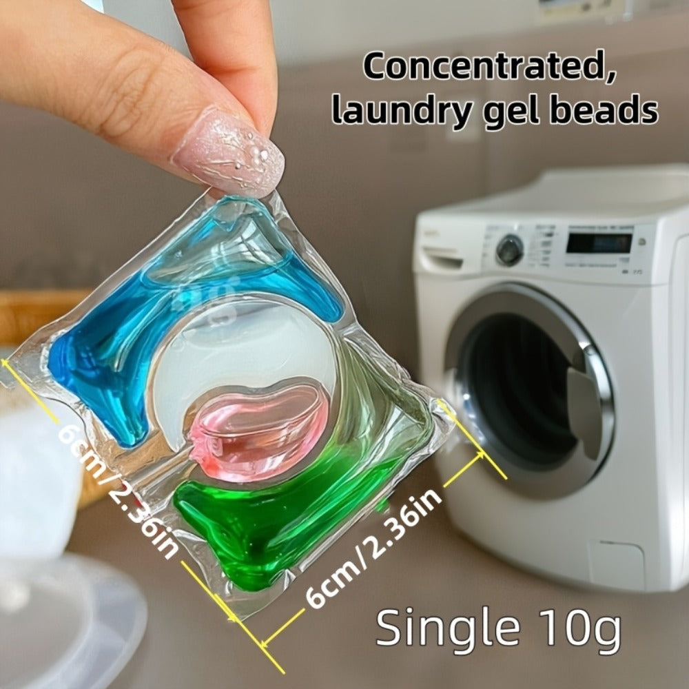 Blue-and-Green Laundry Detergent Gel Pods in Three Available Package Weight and Color Combinations
