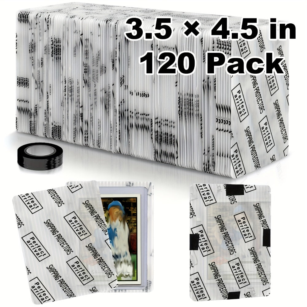 Bulk Rigid Trading Card Shipping Protectors, 3.5 x 4.5 Inch, in 60, 120 or 510 Count Packs