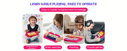 Kids Tablet 7 Inch with Android 14, 2GB RAM, 32GB Built-In Storage, Dual Cameras and Protective Case