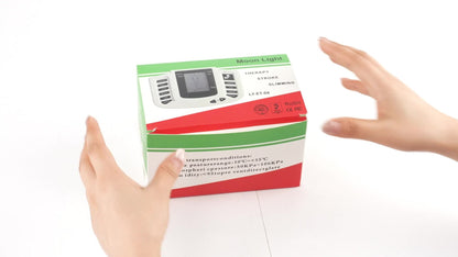 Dual-Channel TENS and EMS Stimulator with Four Electrode Pads in Black 36-Mode or White Versions
